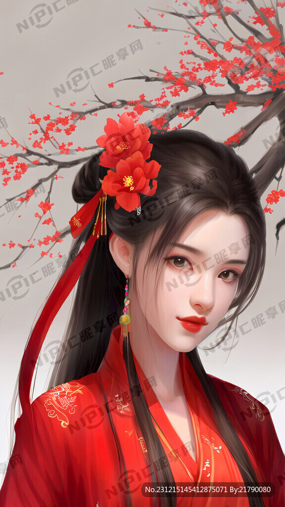 红色汉服