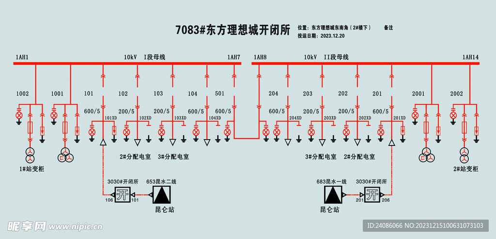 开闭所电路图