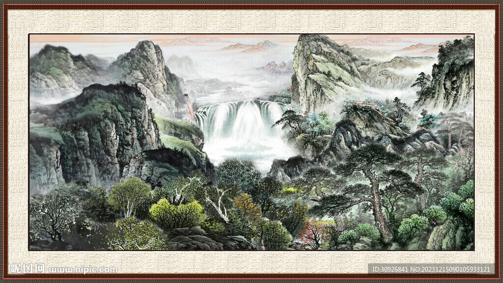 新中式山水画 