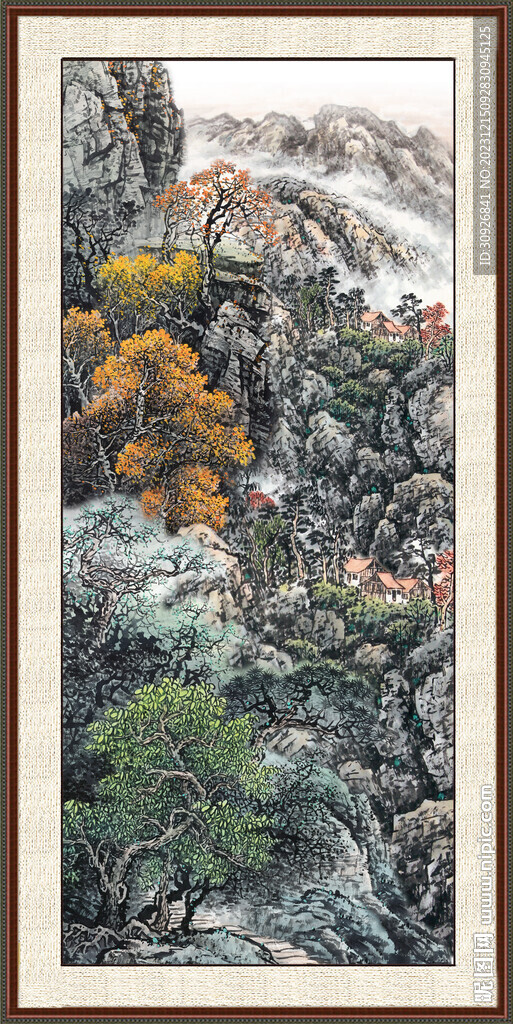 客厅山水画 