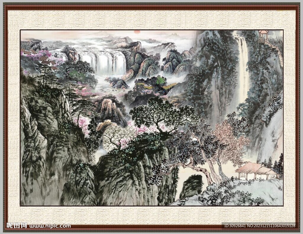 客厅山水画 