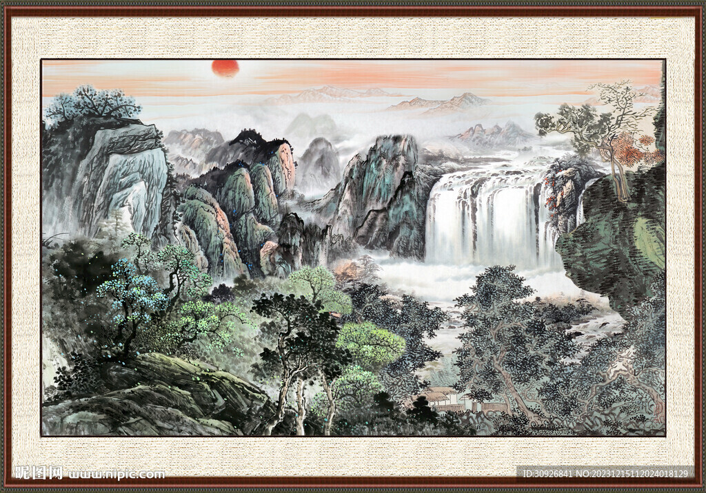 装饰山水画