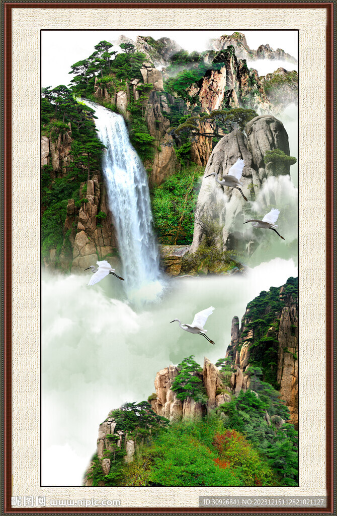 装饰山水画