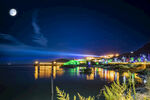 东平湖 夜景 月色 八百里水泊