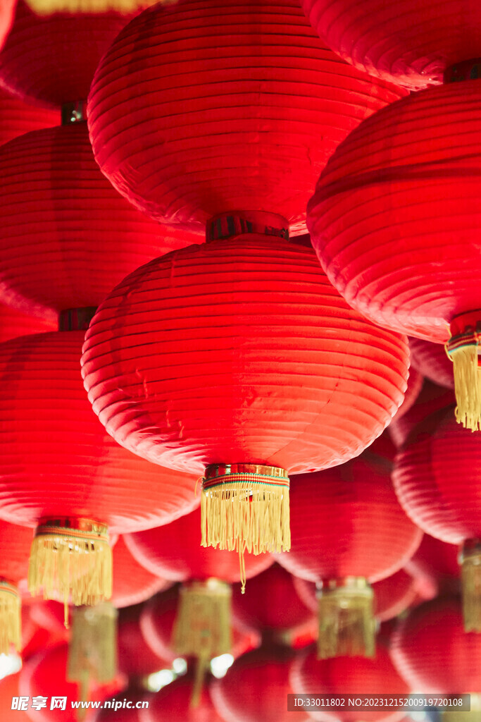 新年红色灯笼