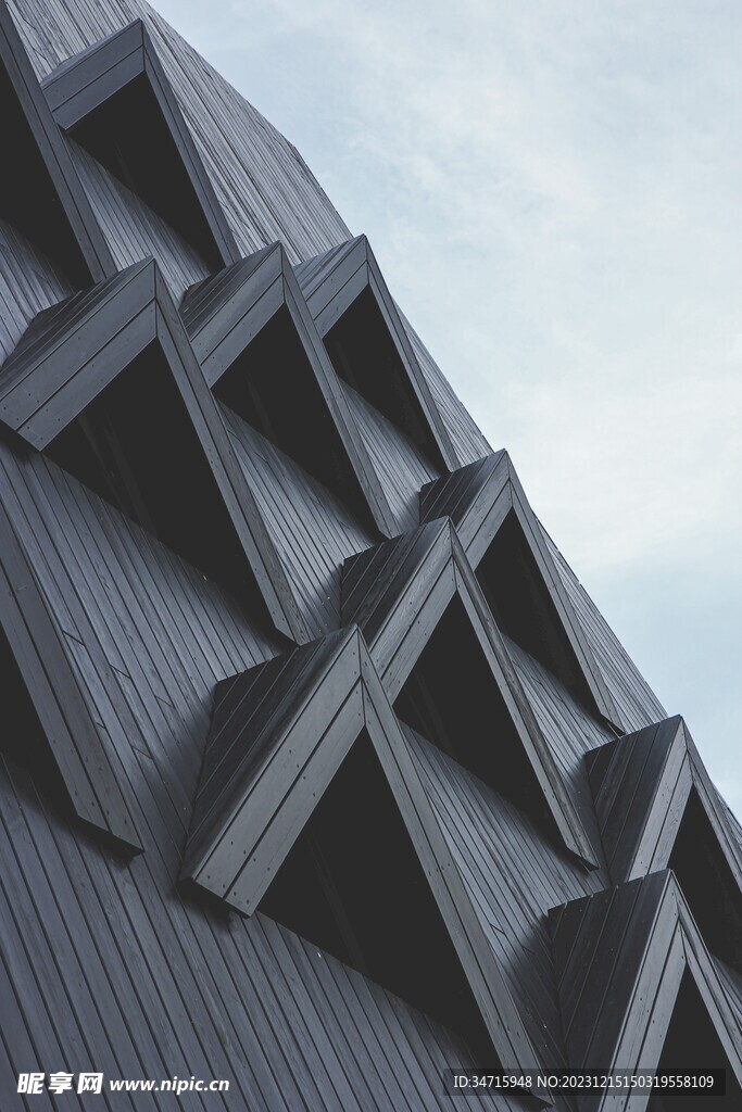 仰视城市建筑