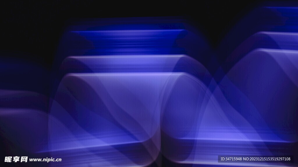 蓝色发光光线抽象科技线条背景