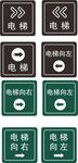 电梯指引牌