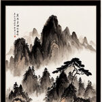 昆仑山，中国风，山水画，神话元素，万山之祖，有文化底蕴和张力。