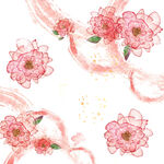 唯美水墨花卉挂画装饰画