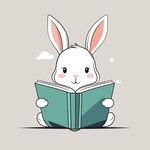 读书的兔子