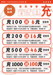 充值台卡海报