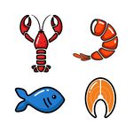 卡通海洋生物