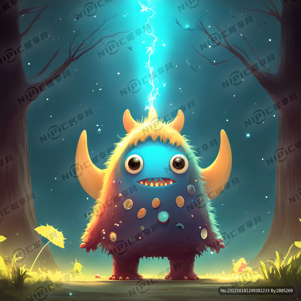 创作气候失控魔 可爱小怪兽