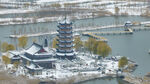 东平湖雪景