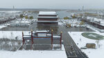 东平湖雪景