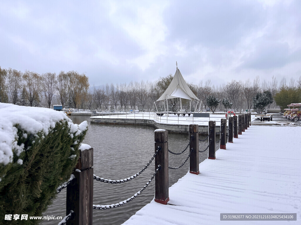 稻屯洼雪景