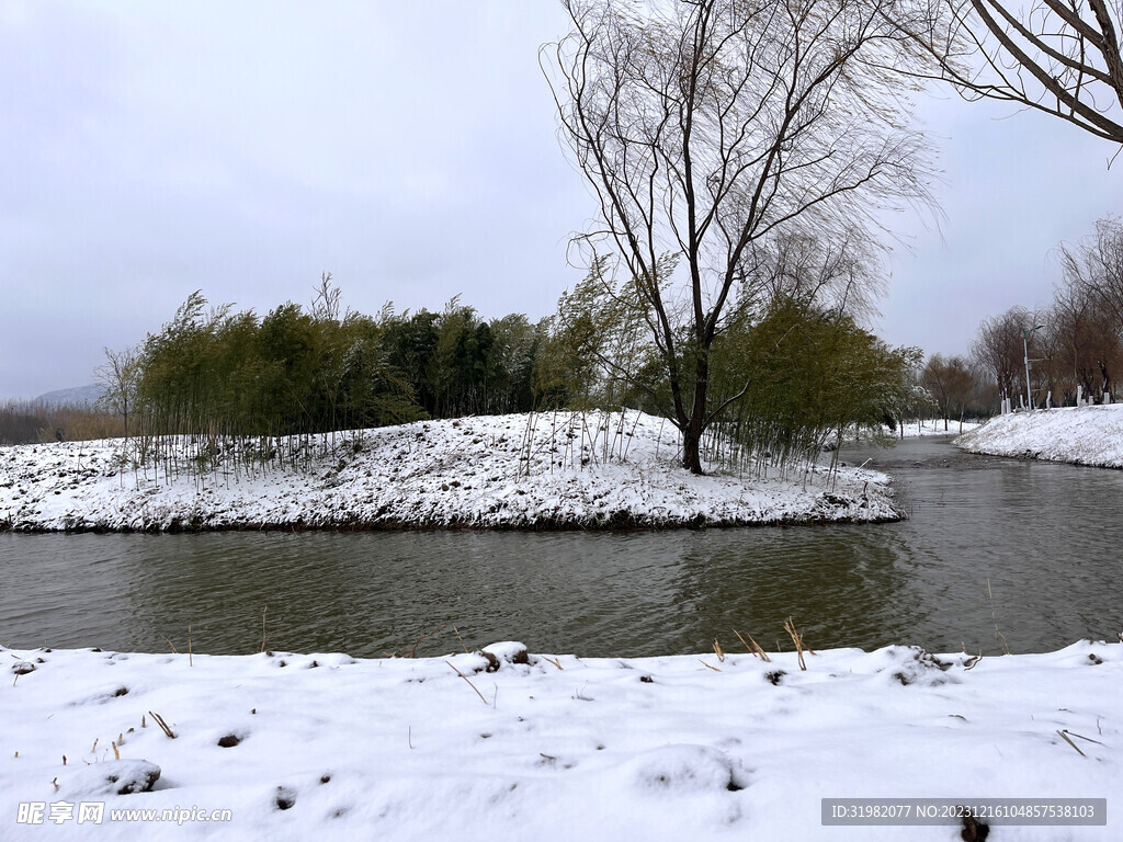 稻屯洼雪景