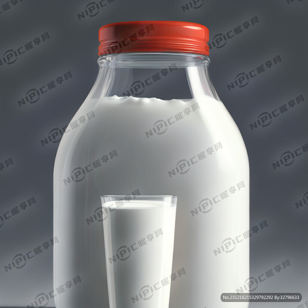 牛奶 白底