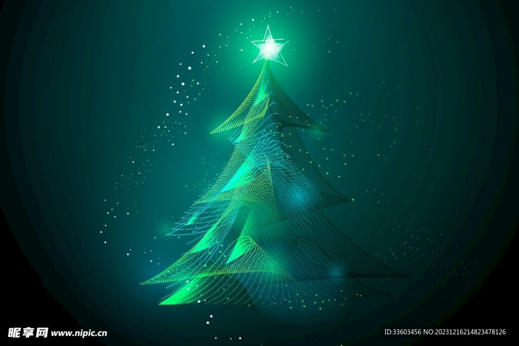 发光圣诞树