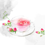 唯美花卉茶花挂画装饰画