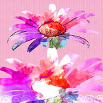 唯美花卉抽象花卉挂画装饰画