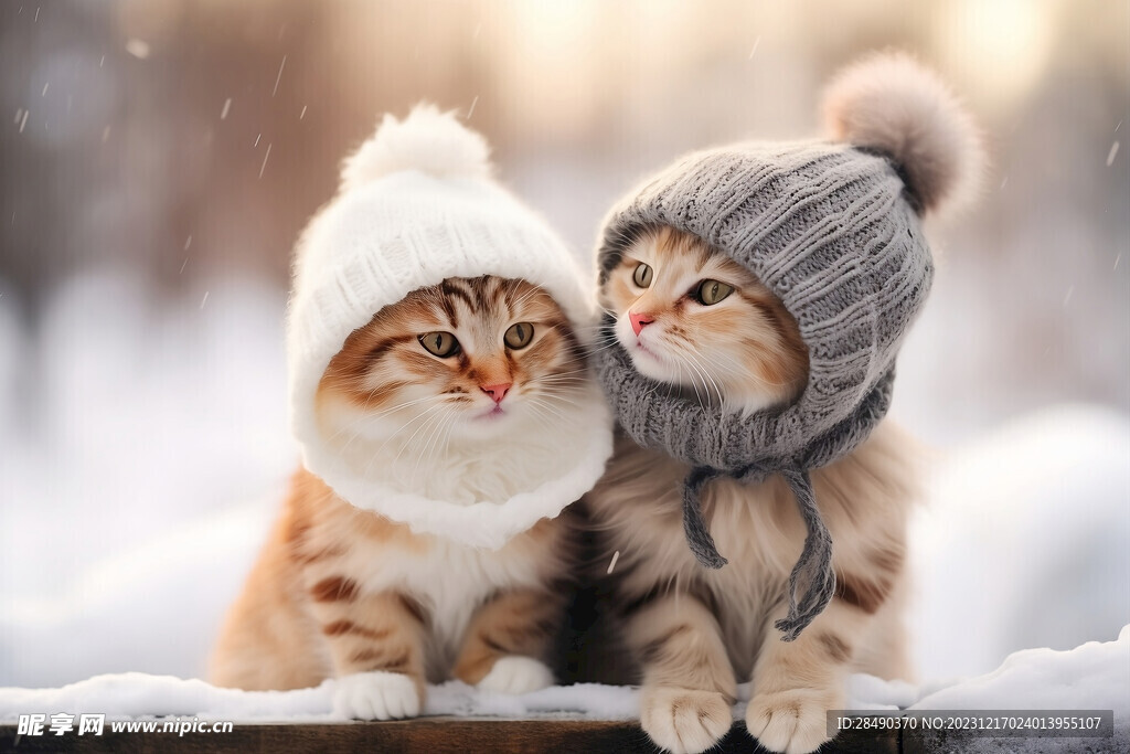 暖冬可爱萌猫