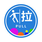 推拉门贴创意蓝色商务多彩