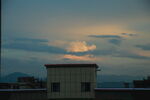 天空 楼房 夕阳
