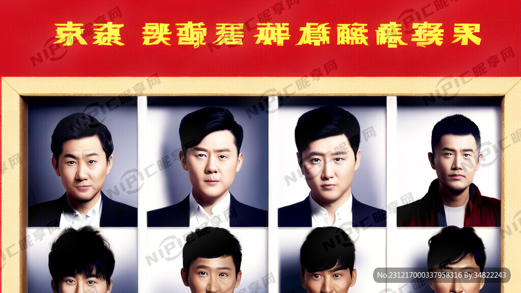 十八人主播霸气照片墙
