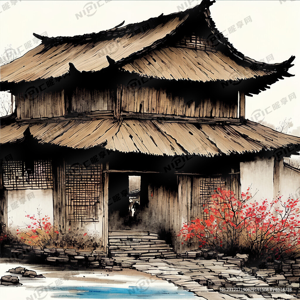 美丽乡村 柴火棚