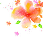 水彩花卉花瓣挂画装饰画