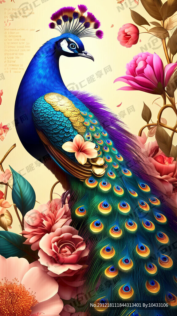 绚丽夺目的背景 鸟语花香 财宝