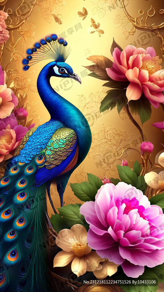 绚丽夺目的背景  鸟语花香  