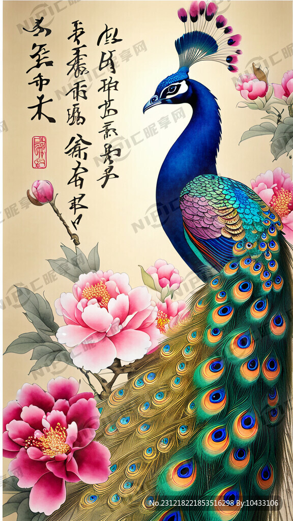 绚丽夺目的背景 鸟语花香 财宝