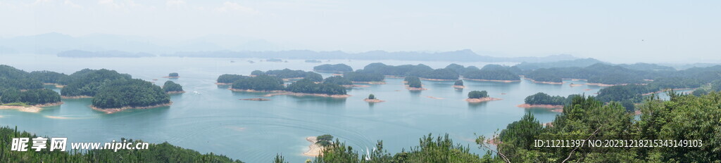 美丽的千岛湖全景