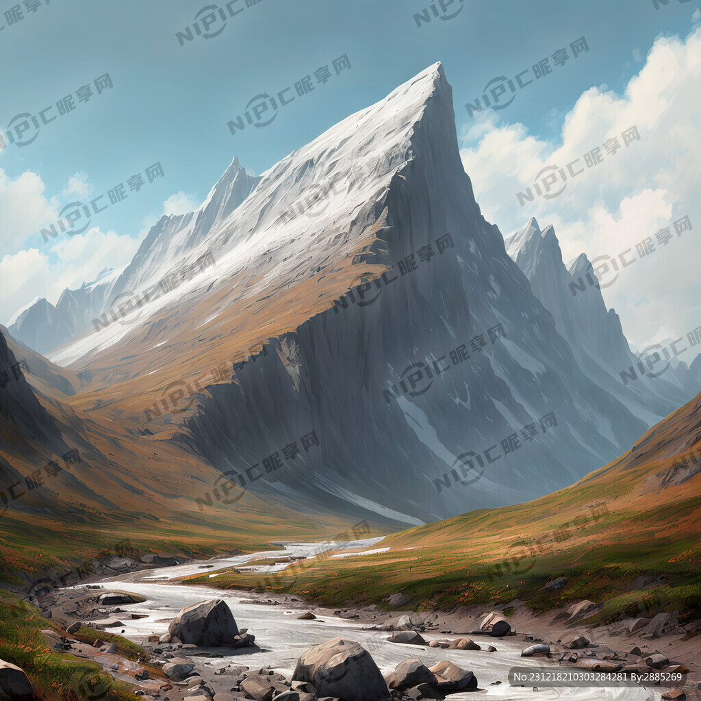高山泥石流一刻的画面