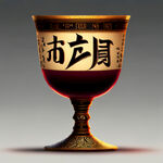 古代酒杯组成国字