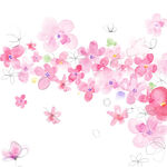 唯美花卉花朵粉色挂画装饰画