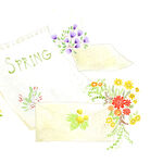 唯美花卉花束挂画装饰画