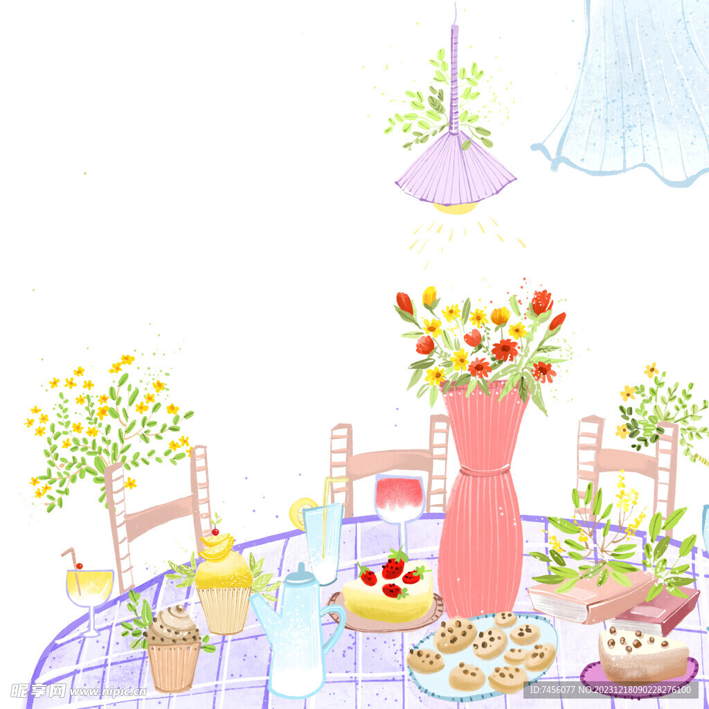 餐桌花卉甜品挂画装饰画