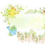 黄色花卉栅栏挂画装饰画