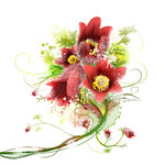 水彩唯美花藤花卉挂画装饰画