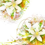 唯美花卉水彩植物挂画装饰画