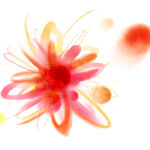 高清水彩花朵花瓣挂画装饰画