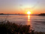 奥克兰海边夕阳风光