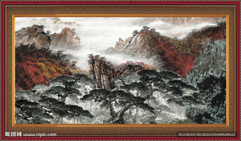 客厅山水画 