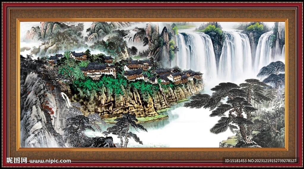 国画山水 