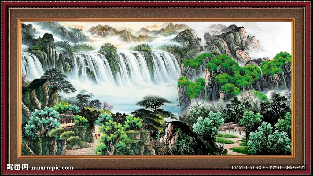 国画山水 