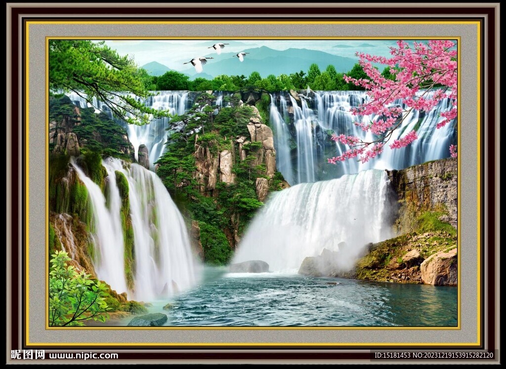 中国画山水 